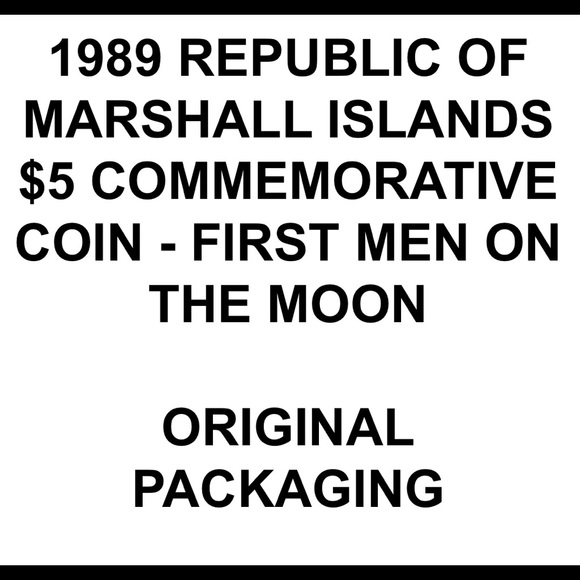 FIRST MEN ON THE MOON $5 COMMEMORATIVE COIN SILVER - Picture 6 of 11